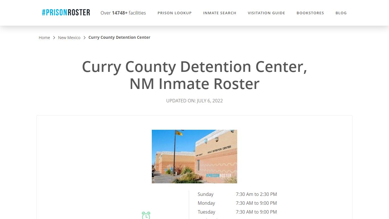 Curry County Detention Center, NM Inmate Roster